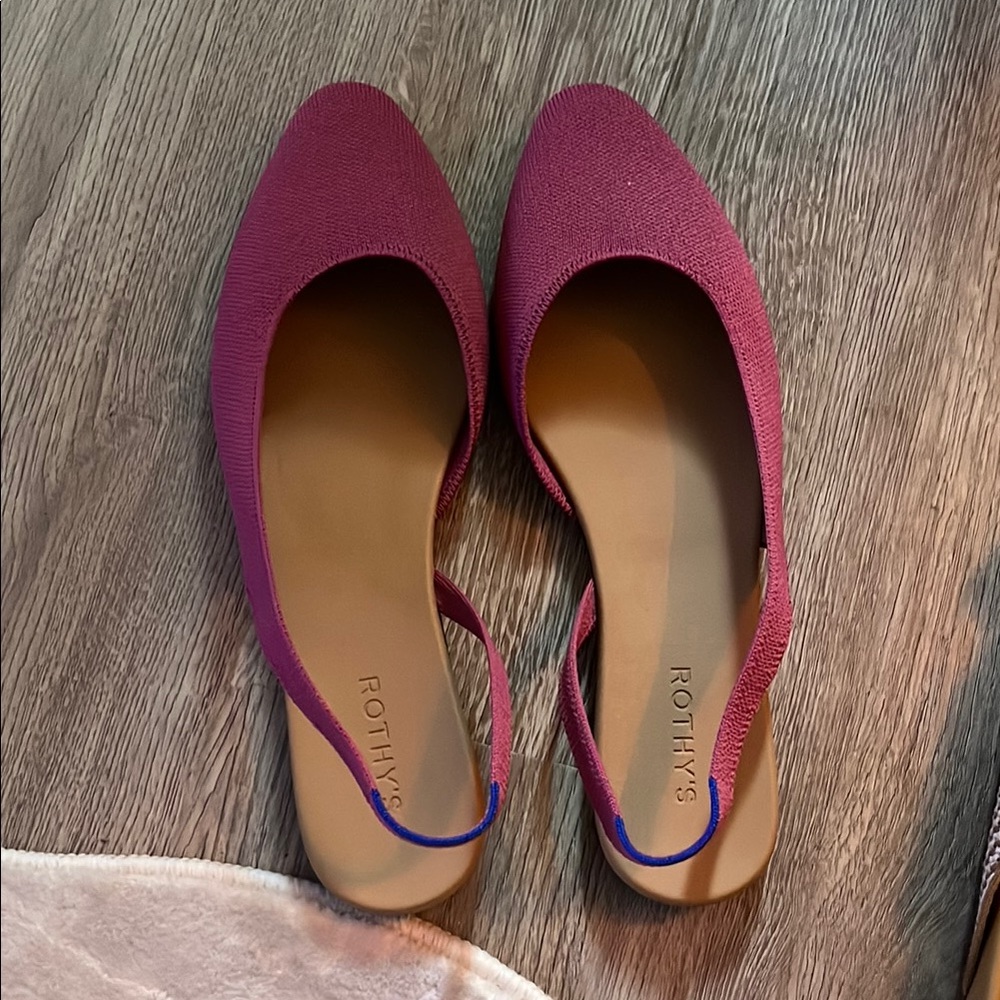 Rothy's Women's Pink Slingback Flats